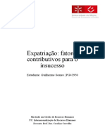 Expatriação - fatores contributivos para o insucesso