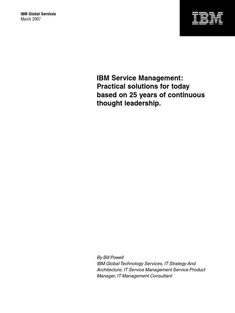 ITSM | PDF | Itil | It Service Management
