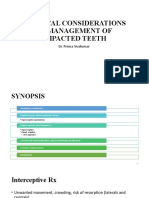 Surgical Considerations in Management of Impacted Teeth: Dr. Prema Sivakumar