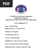 Lab # 7 Control System