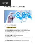 SPEAKING 4 - Health: 1.vocabulary