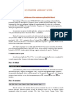 Ghid de Utilizare Microsoft Word