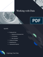 Working With Data: V Balachandra 19F41A0471