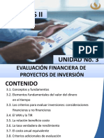 3. Evaluación Financiera de Proyectos de Inversión 1