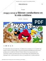 Angry Birds y Skinner - Conductismo en La Vida Cotidiana - Psyciencia
