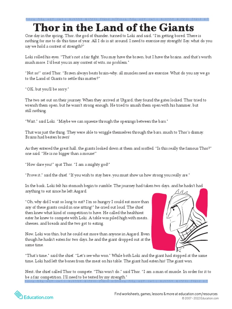 Thor in The Land of Giants PDF