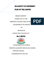 Study of Tea Leaves Project