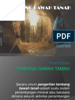 Tambang Bawah Tanah