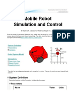 Mobile Robot Simulation and Control: System Definition