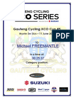 Michael FREEMANTLE: Gauteng Cycling XCO Cup #5