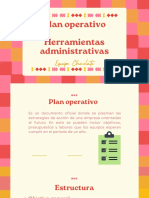 Plan Operativo Herramientas Administrativas