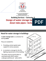Design of Water Storage Tanks, and Down Take Pipes - Lecture 1