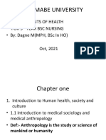 Determinants of Health 0ne