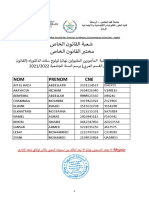 Droit Prive AR Liste Finale Salarie