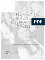 Anexo Folio 40.- Norma de Educación Profesional Continua para 2011 Modificaciones