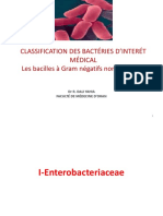 13- Classification des bactéries d'intérêt médical - Les bacilles à gram (-) non exigeants