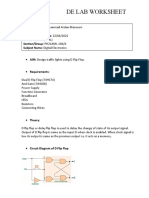 De Lab Worksheet