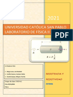 INFORME PRÁCTICA RESISTENCIA Y RESISTIVIDAD (Parte2)