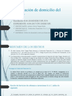 Verificación de Domicilio Del Deudor- RESOLUCIÓN 1