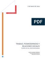 Trabajo, Posmodernidad y Relaciones Sociales