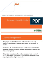 Summer Internship Project Report HealthLine24X7