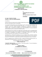 Carta de Agradecimento Administraã - Ã - o de Icolo e Bengo