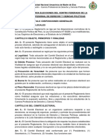 Reglamento para Elecciones Del Centro Federado de La Carrera Profesional de Derecho y Ciencias Políticas de La UNAMAD 2022