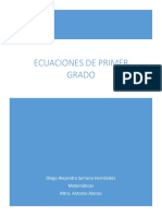 Ecuaciones de Primer Grado