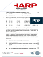 Worksheet 10: Probability Grade 11 Mathematics