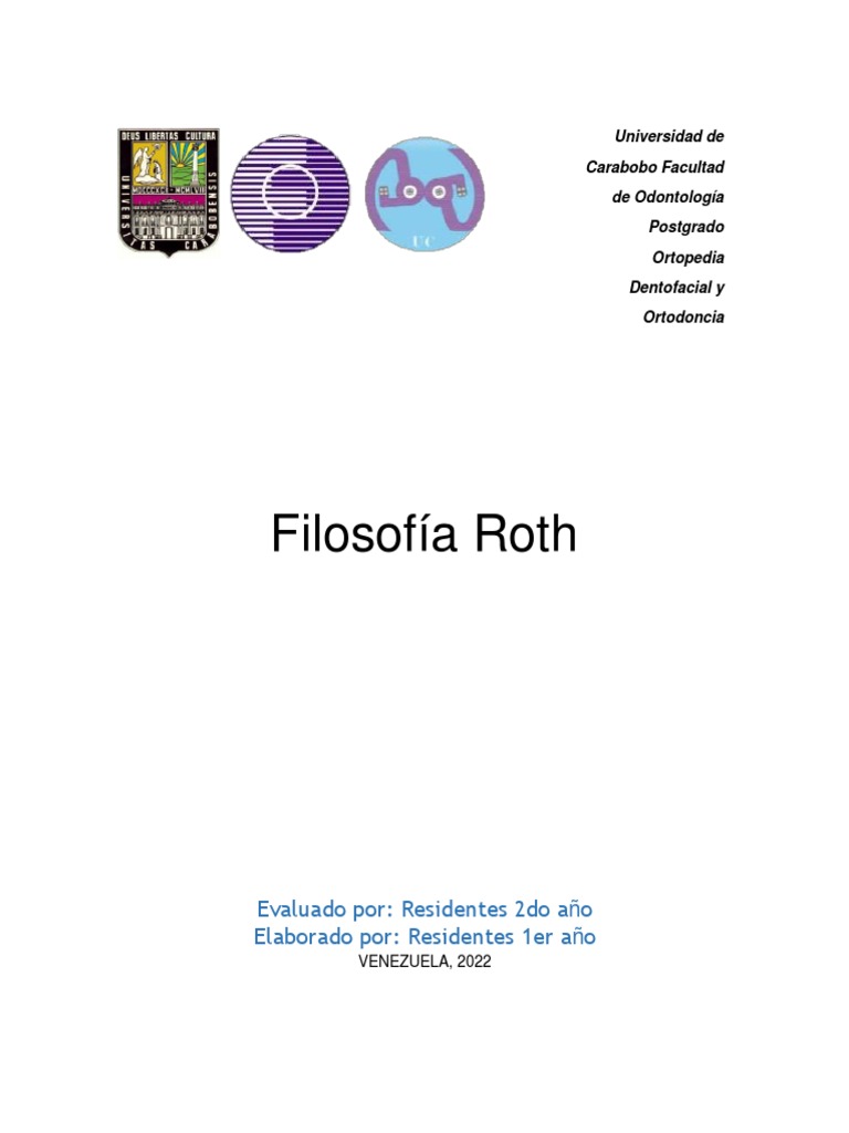 Filosofía Roth en Ortodoncia | PDF | Odontología | Ortodoncia