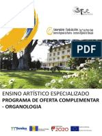 EAE Programa de OFERTA COMPLEMENTAR ORGANOLOGIA