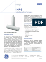 Memtrex MP-S: Pleated Filters With Polyethersulfone Membrane