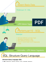 Pertemuan10 SQL DataType DDL Geomatika20222