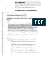 HHS Public Access: Antisense Oligonucleotide Therapies For Neurodegenerative Diseases