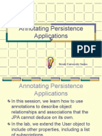 Annotating Persistence Apps: Properties, Relationships, Inheritance