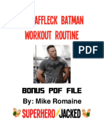 Ben Affleck Batman Workout Routine: Bonus PDF