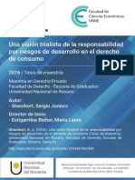 Tesis de Maestria - Una Visión Trialista de La Responsabilidad Por Riesgos de Desarrollo en El Derecho de Consumo