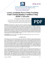 Global Maximum Power Point Trackingunder Partial Shading Condition Usingsepic Converter