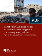 What Your Audience Needs To Know in An Emergency: Life-Saving Information