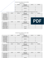 Horarios turnos mañana tarde