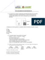 Lista de exercícios de revisão 03 sobre óxidos