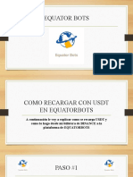 Cómo recargar EquatorBots con USDT en menos de 40 pasos