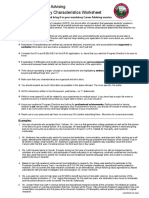 MSPE Noteworthy Characteristics Worksheet: Complete This Worksheet and Bring It To Your Mandatory Career Advising Session