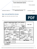 Rear Axle and Final Drive System: Systems Operation