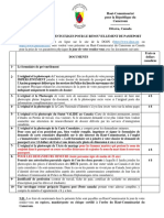 Passeport. Liste Documents Exiges. Definitif