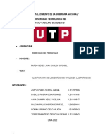 Derechos civiles de las personas: Clasificación de los derechos psicosomáticos