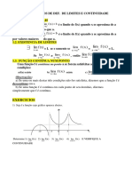 Lista de Exercicios de Def de Limites e