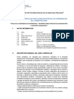 Programa Curricular para La Consolidacion de Los Aprendizajes Ii Bimestre