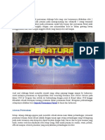 Peraturan Futsal Lengkap