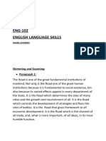 ENG-102 English Language Skills: Skimming and Scanning